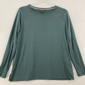 Free Fly Men's XS Blue Gray Crew Neck Comfy Pullover Long Sleeve Top